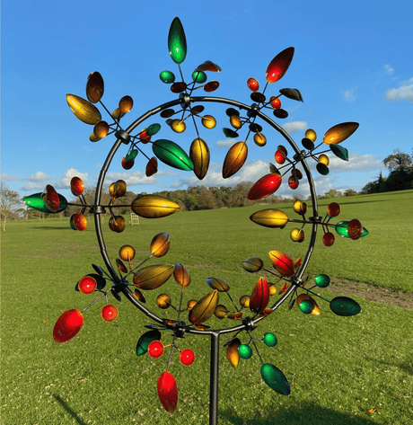 Magical metal windmill: Kinetic wind spinner for the garden