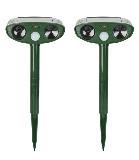 Ultrasonic Chipmunk Repeller - Solar Powered - Get Rid of Chipmunks in 48 Hours