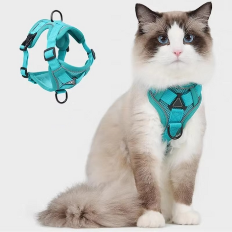 Reflective Cat Harness & Leash Set