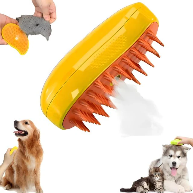 Steamy Deshedding Dog Brush