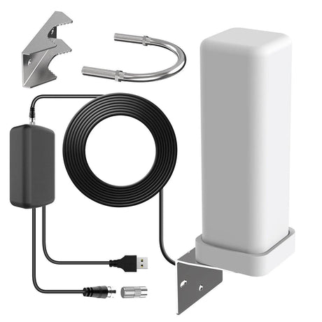 Extra Range 360° Premium Antenna 2025 HDTV Outdoor Antenna Amplified 460 Mile Range