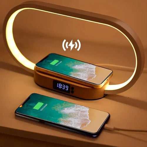 Bedside Lamp with Wireless Charger