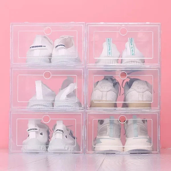 Stackable Clear Shoe Box (6 Pack)